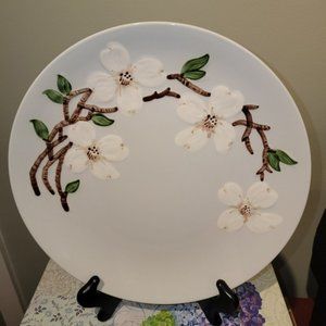 Vintage Orchard Ware Dogwood Pattern Dinner Plate California Ceramics